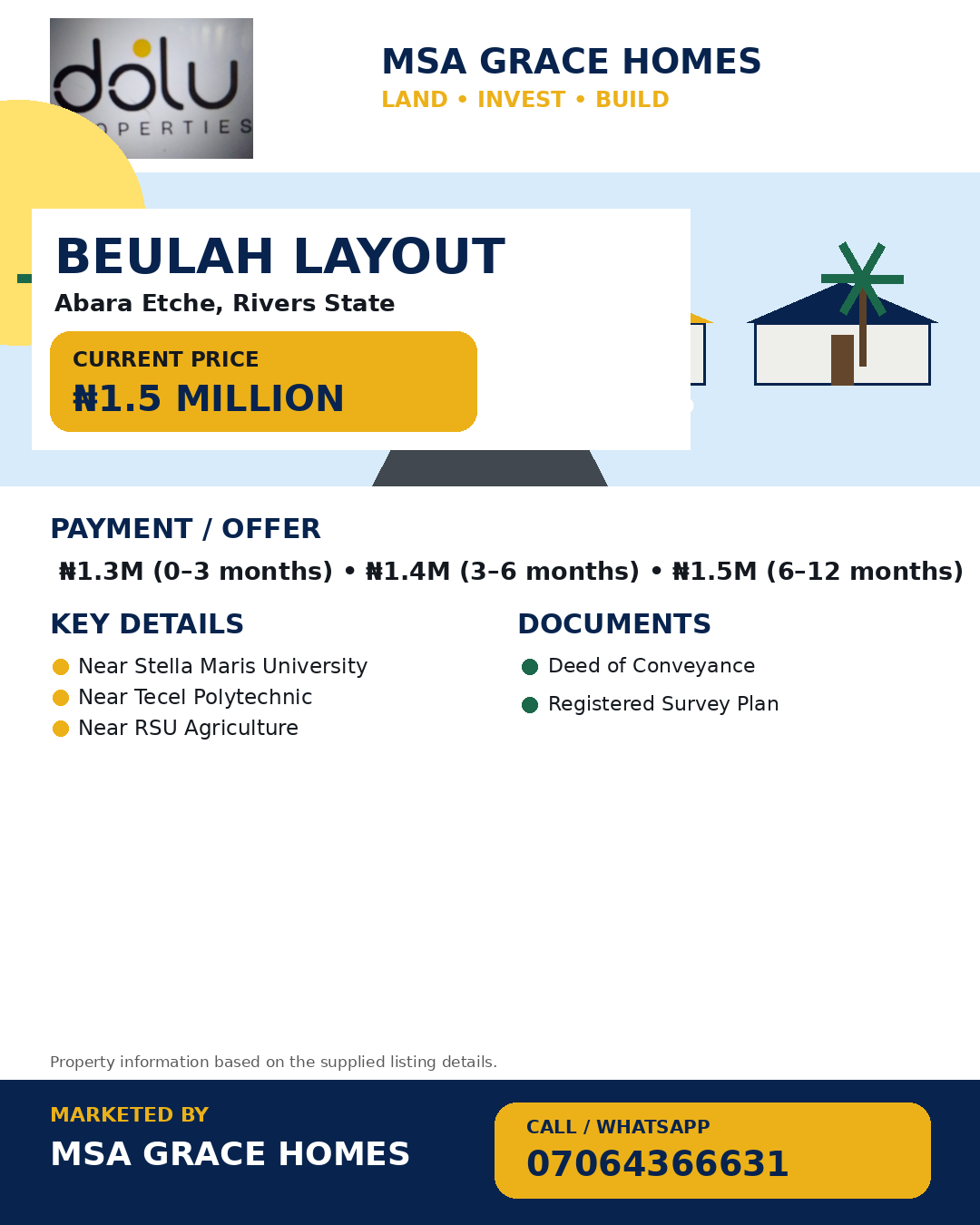 Beulah Layout property flyer